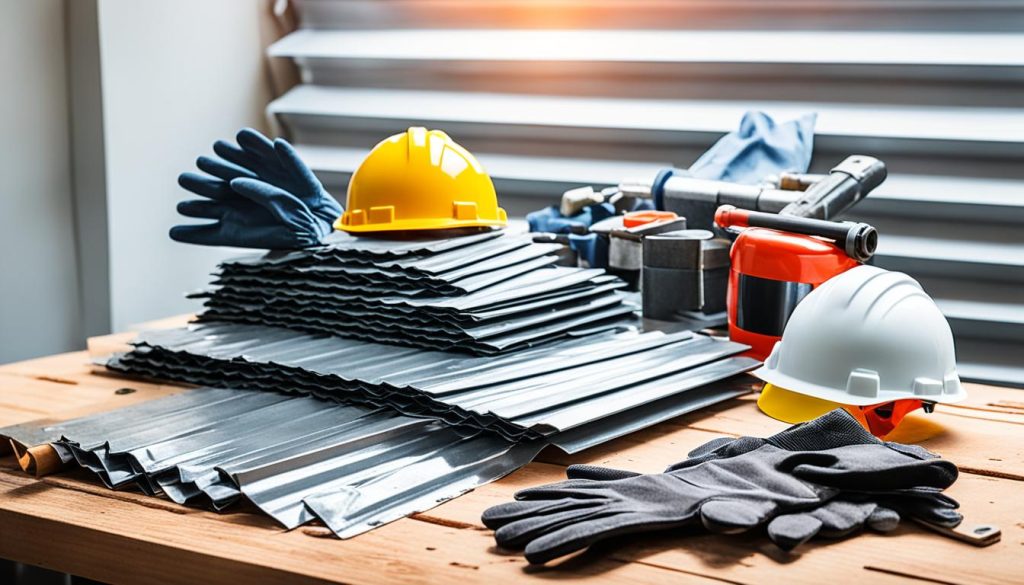 metal roof repair materials
